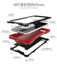 Shockproof Dustproof Carbon Fiber Gorilla Tempered Glass Aluminum Metal Armor Case For iphone 7 6S 6 Plus 5 5S SE Cover Shell