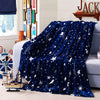 Bright stars bedspread blanket 200x230cm  High Density Super Soft Flannel Blanket to on for the sofa/Bed/Car Portable Plaids