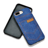 Fashion Cowboy Jean Leather & Silicone Back Cover Case For Apple iPhone 7/ 7 Plus Phone Cases Accessories With Outer Card Holder