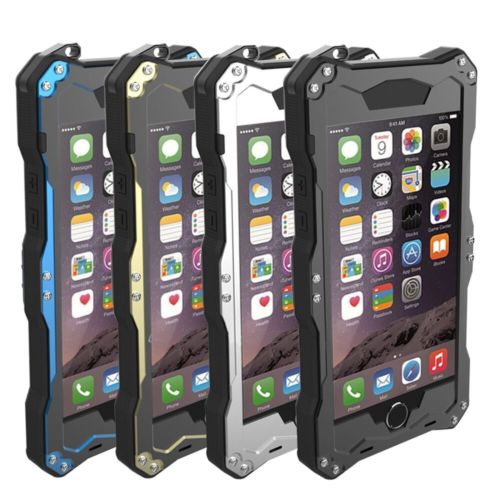 IP68 R-JUST Waterproof Anti Dust Frost Diving Aluminum Metal Metal Gorilla Glass Case for iPhone 6 6S /6 plus 6s Plus