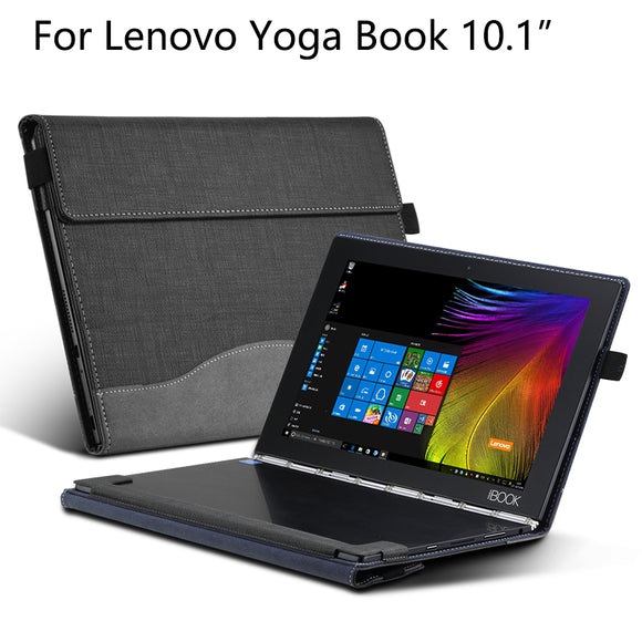 New Design High Quality Cover Case for lenovo yoga book 10.1 2016 tablet PU Leather protective skin+Screen film+Keyboard cover