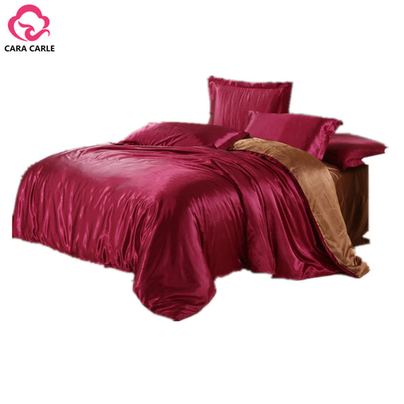 CARA CARLE 4pcs Bedding Set Silk Cotton King Queen Twin size Duvet Cover Bed Sheet Bedlinen Bedclothes Luxury Bedding sets