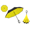 Drop Shipping Windproof Reverse Folding Double Layer Inverted Chuva Umbrella Self Stand Rain Protection C-Hook Hands For Car