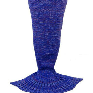 Mermaid Blanket Yarn Knitted Mermaid Tail Blanket Handmade Crochet Very Soft For Home Sofa Sleeping Bag Kids Adults Sleeping Bag