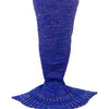 Mermaid Blanket Yarn Knitted Mermaid Tail Blanket Handmade Crochet Very Soft For Home Sofa Sleeping Bag Kids Adults Sleeping Bag