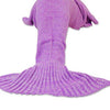 Mermaid Blanket Yarn Knitted Mermaid Tail Blanket Handmade Crochet Very Soft For Home Sofa Sleeping Bag Kids Adults Sleeping Bag