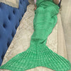 Mermaid Blanket Yarn Knitted Mermaid Tail Blanket Handmade Crochet Very Soft For Home Sofa Sleeping Bag Kids Adults Sleeping Bag
