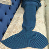 Mermaid Blanket Yarn Knitted Mermaid Tail Blanket Handmade Crochet Very Soft For Home Sofa Sleeping Bag Kids Adults Sleeping Bag