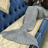 Mermaid Blanket Yarn Knitted Mermaid Tail Blanket Handmade Crochet Very Soft For Home Sofa Sleeping Bag Kids Adults Sleeping Bag