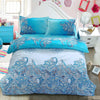 Plant Blue flower 3D Polyester Bedding Set of Duvet Cover set Bed Sheet Pillowcase Bed Clothes Queen size