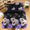 Plant Blue flower 3D Polyester Bedding Set of Duvet Cover set Bed Sheet Pillowcase Bed Clothes Queen size