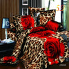 Plant Blue flower 3D Polyester Bedding Set of Duvet Cover set Bed Sheet Pillowcase Bed Clothes Queen size