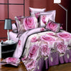 Plant Blue flower 3D Polyester Bedding Set of Duvet Cover set Bed Sheet Pillowcase Bed Clothes Queen size