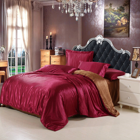 CARA CARLE 4pcs Bedding Set Silk Cotton King Queen Twin size Duvet Cover Bed Sheet Bedlinen Bedclothes Luxury Bedding sets