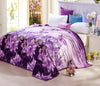cute plush Package edge technology Pattern  High Density Super Soft Flannel Blanket to on for the sofa bed textile 4 sizes
