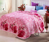 cute plush Package edge technology Pattern  High Density Super Soft Flannel Blanket to on for the sofa bed textile 4 sizes
