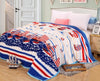 cute plush Package edge technology Pattern  High Density Super Soft Flannel Blanket to on for the sofa bed textile 4 sizes