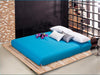 Wholesale solid color sheets fitted bed sheet elastic mattress cover bed linen bedspread polyester cotton single twin full queen