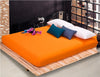 Wholesale solid color sheets fitted bed sheet elastic mattress cover bed linen bedspread polyester cotton single twin full queen