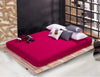 Wholesale solid color sheets fitted bed sheet elastic mattress cover bed linen bedspread polyester cotton single twin full queen