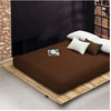 Wholesale solid color sheets fitted bed sheet elastic mattress cover bed linen bedspread polyester cotton single twin full queen
