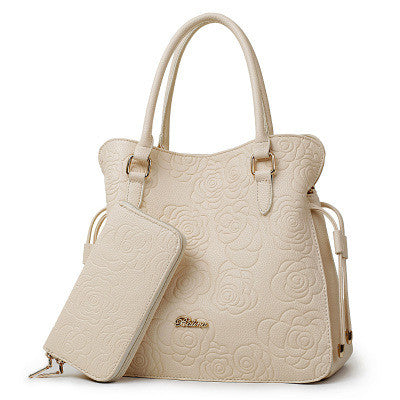 Print Rose PU Leather Bags For Women Handbags Designer Purses And Handbags Ladies Shoulder Bag Luxury Hand Bag Feminina Sac