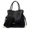 Print Rose PU Leather Bags For Women Handbags Designer Purses And Handbags Ladies Shoulder Bag Luxury Hand Bag Feminina Sac