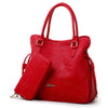 Print Rose PU Leather Bags For Women Handbags Designer Purses And Handbags Ladies Shoulder Bag Luxury Hand Bag Feminina Sac