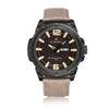 2016 Luxury Brand Military Watch Men Quartz Analog Clock Leather Canvas Strap Clock Man Sports Watches Army Relogios Masculino