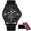 2016 NAVIFORCE Brand Analog Quartz Watch Men Waterproof Fashion Casual Sports Watches Man Leather Wristwatches Relogio Masculino