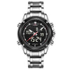 NAVIFORCE Sport Clock Men's Quartz Wrist Watch Military Watch For Men Full Steel Men Watch Relogio masculino Reloj Hombre 2016