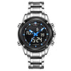 NAVIFORCE Sport Clock Men's Quartz Wrist Watch Military Watch For Men Full Steel Men Watch Relogio masculino Reloj Hombre 2016