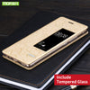 Huawei P9 case cover silicone back Huawei P9 Case original Mofi Flip Leather wallet aluminium cover huaweip9 case foundas 5.2"