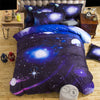 2017 3D Bedding Sets Universe Outer Space Blue Galaxy New 4/3pcs Quilt Duvet Cover Bed Sheet  Sell Pillowcase Twin Queen  XK003