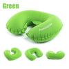 U Shaped AIR Pillow Inflatable Portable Travel Neck Cushion Camp Beach Car Plane Head Rest Bed Sleep Light Weight  EasyTo Carry