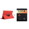 For Case Apple iPad Air 2 PU Leather Smart Stand Flip Case Cover 360 Rotating Premium Tempered Glass Screen Protector Gifts