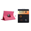 For Case Apple iPad Air 2 PU Leather Smart Stand Flip Case Cover 360 Rotating Premium Tempered Glass Screen Protector Gifts
