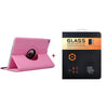 For Case Apple iPad Air 2 PU Leather Smart Stand Flip Case Cover 360 Rotating Premium Tempered Glass Screen Protector Gifts