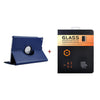 For Case Apple iPad Air 2 PU Leather Smart Stand Flip Case Cover 360 Rotating Premium Tempered Glass Screen Protector Gifts