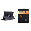 For Case Apple iPad Air 2 PU Leather Smart Stand Flip Case Cover 360 Rotating Premium Tempered Glass Screen Protector Gifts