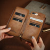 FLOVEME Vintage Wallet Case for iPhone 6 6S 7 Plus Leather Cover Zipper Handbag Card Holder Retro Phone Cases for iPhone 6 6S 7