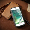 FLOVEME Vintage Wallet Case for iPhone 6 6S 7 Plus Leather Cover Zipper Handbag Card Holder Retro Phone Cases for iPhone 6 6S 7