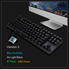 Metoo Mechanical Keyboard 87/104 Anti-ghosting Luminous Blue Black Switch LED Backlit wired Gaming Keyboard Russian stickers