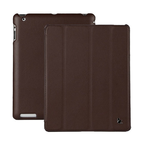 Jisoncase For iPad 4 3 2 case Magnetic Auto Wake up sleep Litchi Surface Leather Cover PU Stand Holder Case for iPad