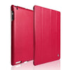 Jisoncase For iPad 4 3 2 case Magnetic Auto Wake up sleep Litchi Surface Leather Cover PU Stand Holder Case for iPad