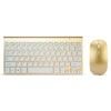 Ultra Compact Wireless Keyboard and Mouse Combo Set 2.4G Wireless Keyboard Moues Combo for Apple Mac Windows XP/7/10 IOS
