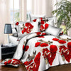 Plant Blue flower 3D Polyester Bedding Set of Duvet Cover set Bed Sheet Pillowcase Bed Clothes Queen size