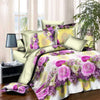 Plant Blue flower 3D Polyester Bedding Set of Duvet Cover set Bed Sheet Pillowcase Bed Clothes Queen size