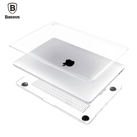 Baseus Laptop Case For Apple Macbook Pro Air 13 12 11 Retina A1465 A1534 A1466 A1245 A1278 Clear Crystal Full Body Cover Case