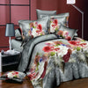 Plant Blue flower 3D Polyester Bedding Set of Duvet Cover set Bed Sheet Pillowcase Bed Clothes Queen size
